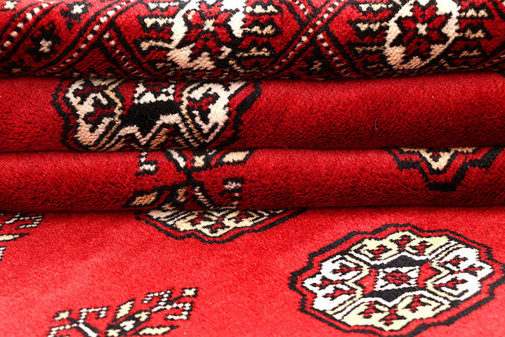 Red Bokhara 6' 7 x 7' 1 - No. 60795 - ALRUG Rug Store