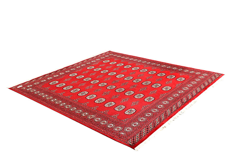 Red Bokhara 6' 7 x 7' 1 - No. 60795 - ALRUG Rug Store