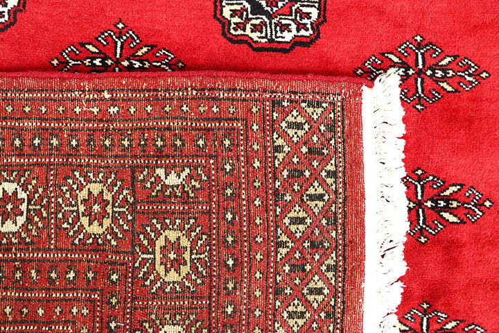 Red Bokhara 6' 7 x 7' 1 - No. 60795 - ALRUG Rug Store