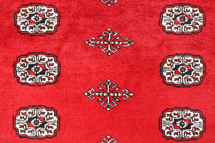 Red Bokhara 6' 7 x 6' 6 - No. 60796 - ALRUG Rug Store
