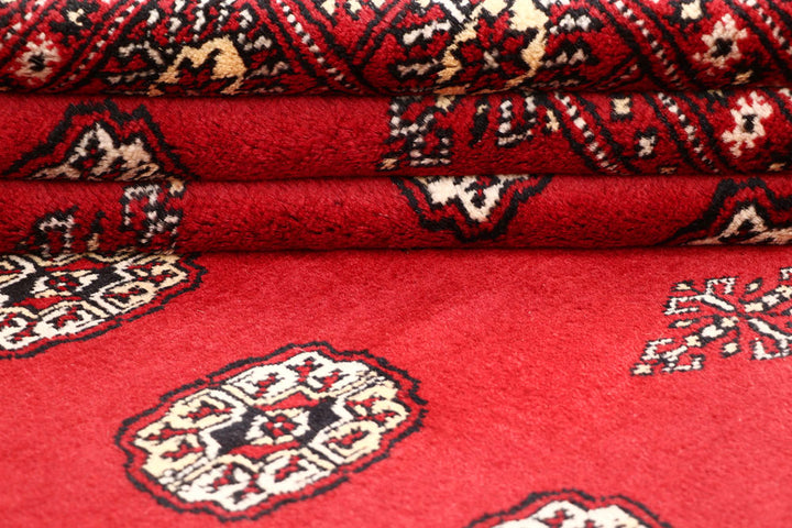 Red Bokhara 6' 7 x 6' 6 - No. 60796 - ALRUG Rug Store