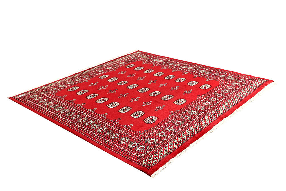 Red Bokhara 6' 7 x 6' 6 - No. 60796 - ALRUG Rug Store