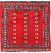 Red Bokhara 6' 7 x 6' 6 - No. 60796 - ALRUG Rug Store