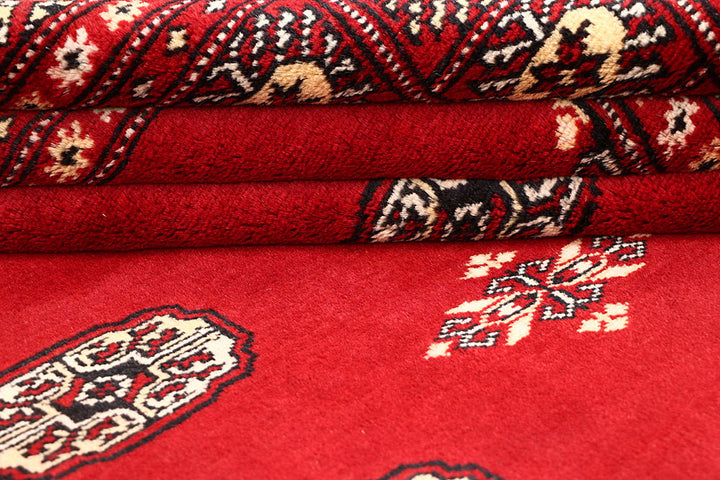 Red Bokhara 6' 8 x 6' 8 - No. 60797 - ALRUG Rug Store