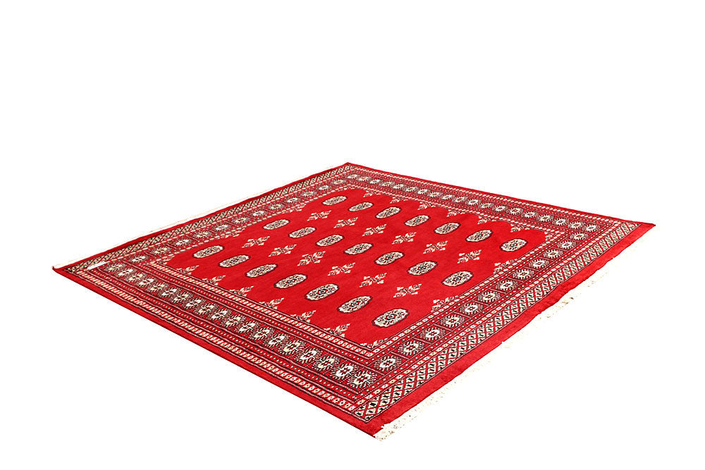 Red Bokhara 6' 8 x 6' 8 - No. 60797 - ALRUG Rug Store