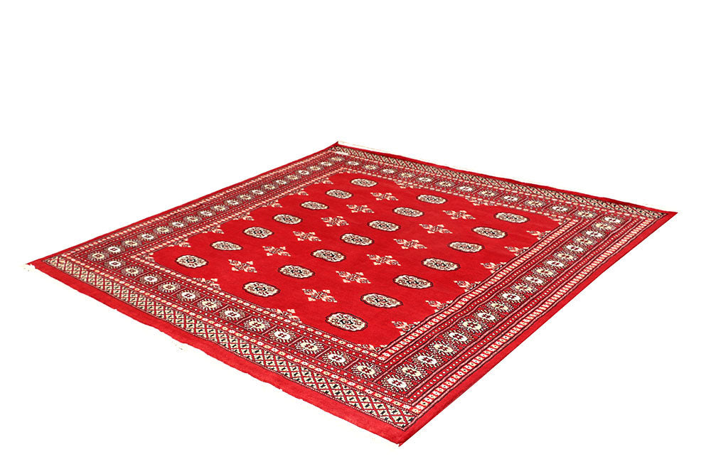 Red Bokhara 6' 8 x 6' 8 - No. 60797 - ALRUG Rug Store