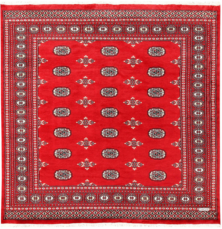 Red Bokhara 6' 8 x 6' 8 - No. 60797 - ALRUG Rug Store