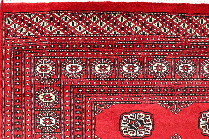 Red Bokhara 6' 7 x 7' 3 - No. 60798 - ALRUG Rug Store