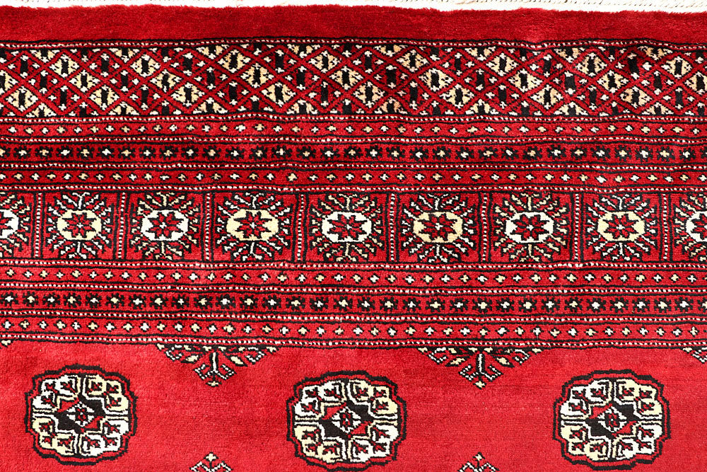 Red Bokhara 6' 7 x 7' 3 - No. 60798 - ALRUG Rug Store