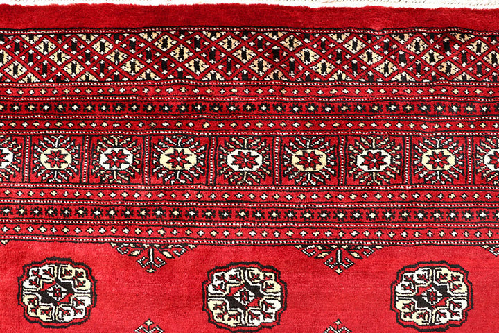 Red Bokhara 6' 7 x 7' 3 - No. 60798 - ALRUG Rug Store