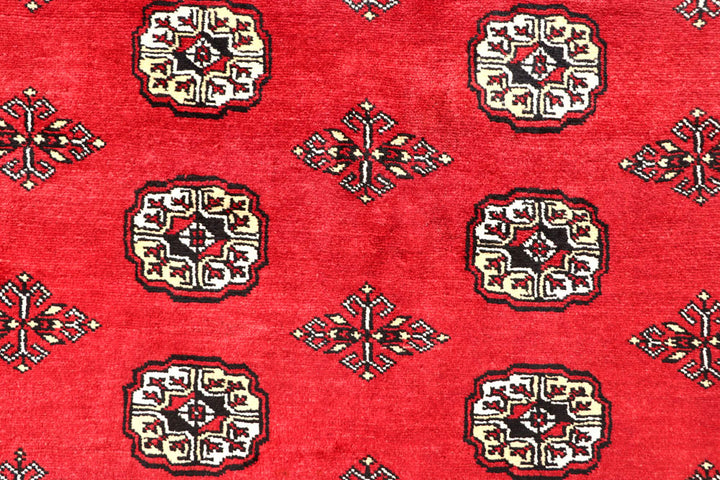 Red Bokhara 6' 7 x 7' 3 - No. 60798 - ALRUG Rug Store
