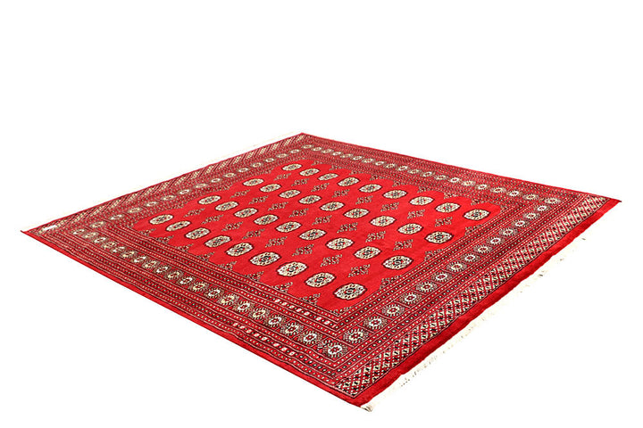 Red Bokhara 6' 7 x 7' 3 - No. 60798 - ALRUG Rug Store