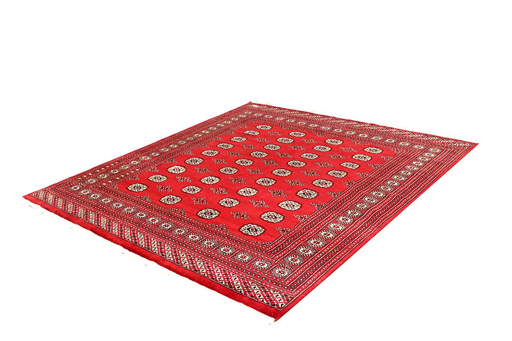 Red Bokhara 6' 7 x 7' 3 - No. 60798 - ALRUG Rug Store