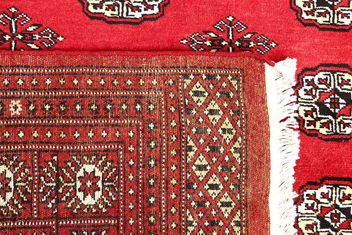 Red Bokhara 6' 7 x 7' 3 - No. 60798 - ALRUG Rug Store