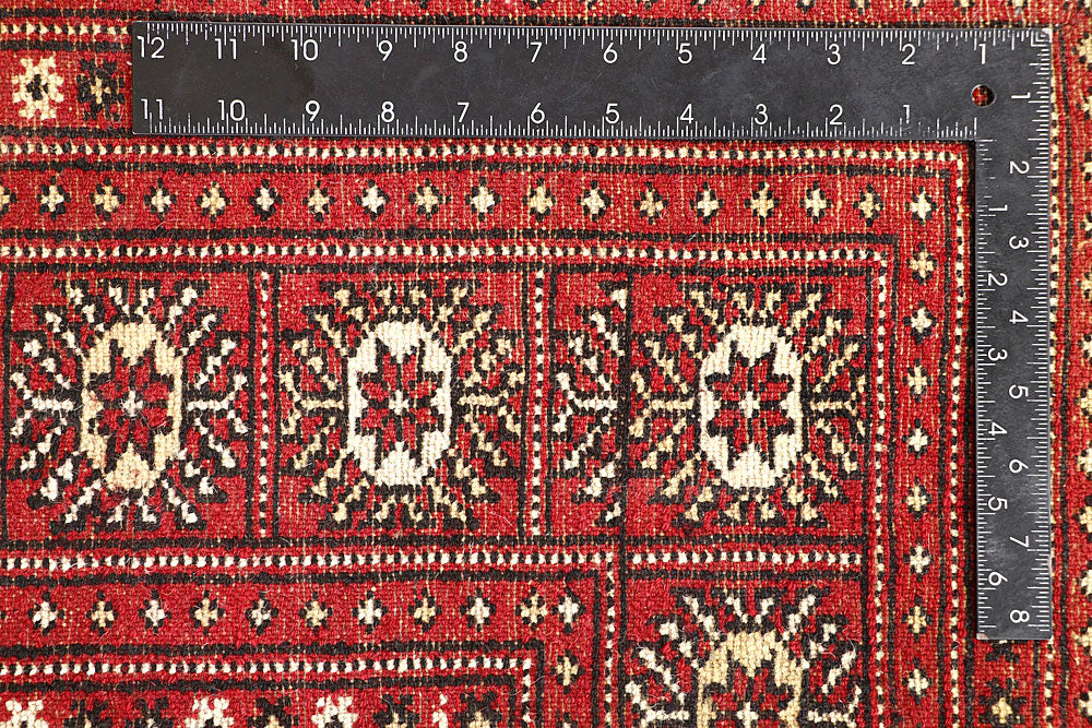 Red Bokhara 6' 7 x 7' 3 - No. 60798 - ALRUG Rug Store