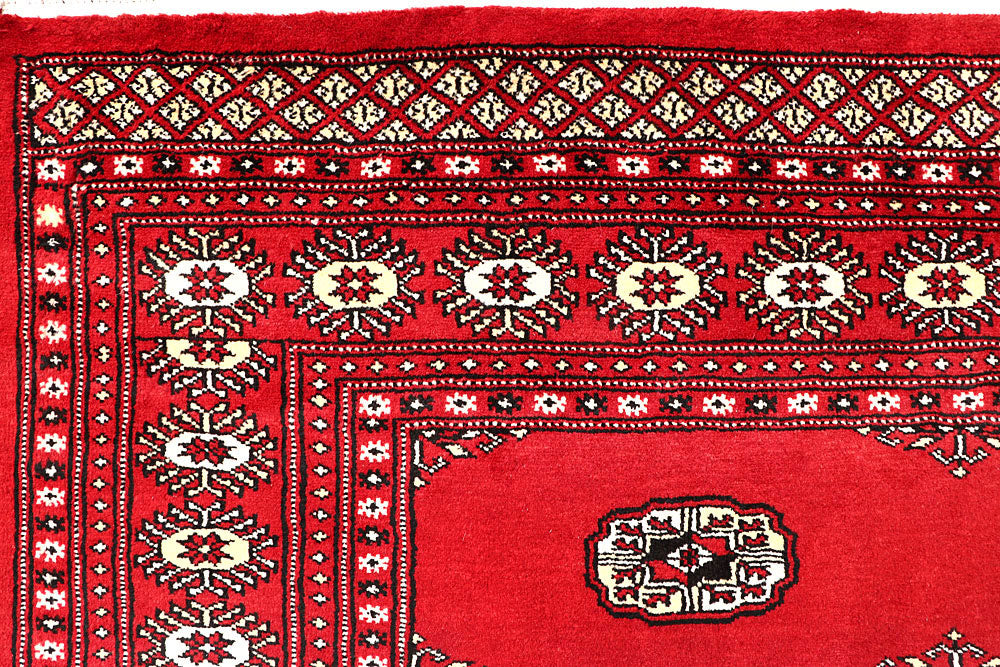 Red Bokhara 6' 8 x 7' 1 - No. 60799 - ALRUG Rug Store