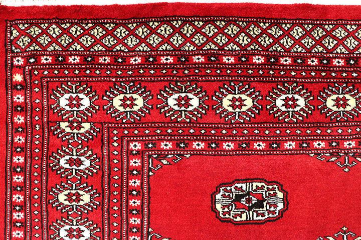 Red Bokhara 6' 8 x 7' 1 - No. 60799 - ALRUG Rug Store