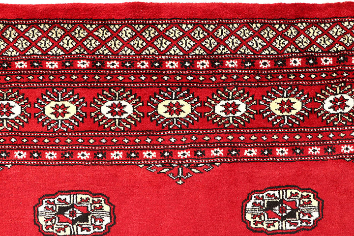 Red Bokhara 6' 8 x 7' 1 - No. 60799 - ALRUG Rug Store