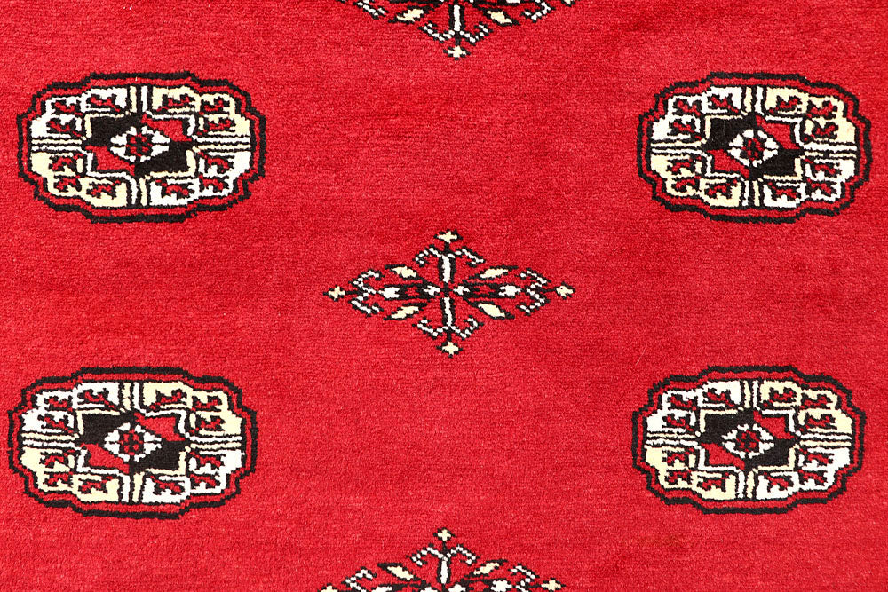 Red Bokhara 6' 8 x 7' 1 - No. 60799 - ALRUG Rug Store