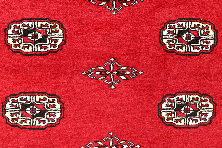 Red Bokhara 6' 8 x 7' 1 - No. 60799 - ALRUG Rug Store