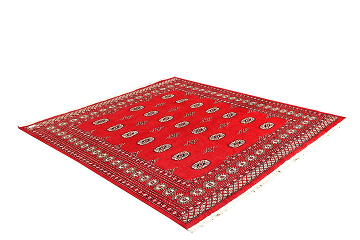 Red Bokhara 6' 8 x 7' 1 - No. 60799 - ALRUG Rug Store