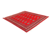 Red Bokhara 6' 8 x 7' 1 - No. 60799 - ALRUG Rug Store