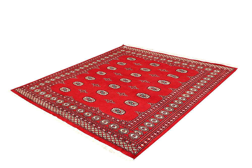 Red Bokhara 6' 8 x 7' 1 - No. 60799 - ALRUG Rug Store