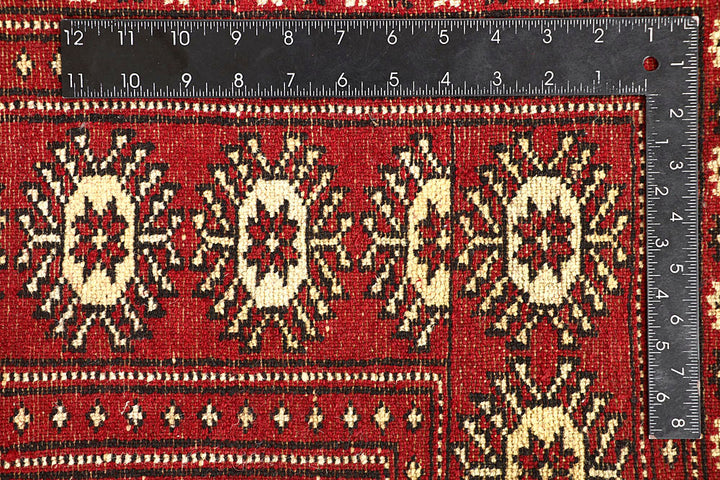 Red Bokhara 6' 8 x 7' 1 - No. 60799 - ALRUG Rug Store