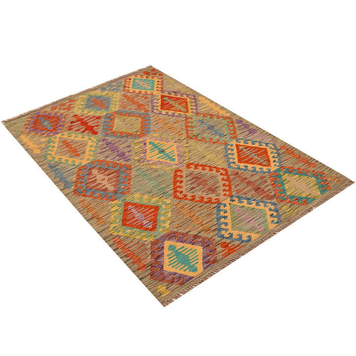 Vegetable Kilim 3' 8 x 5' 8 (ft) - No. AL41166 - ALRUG Rug Store