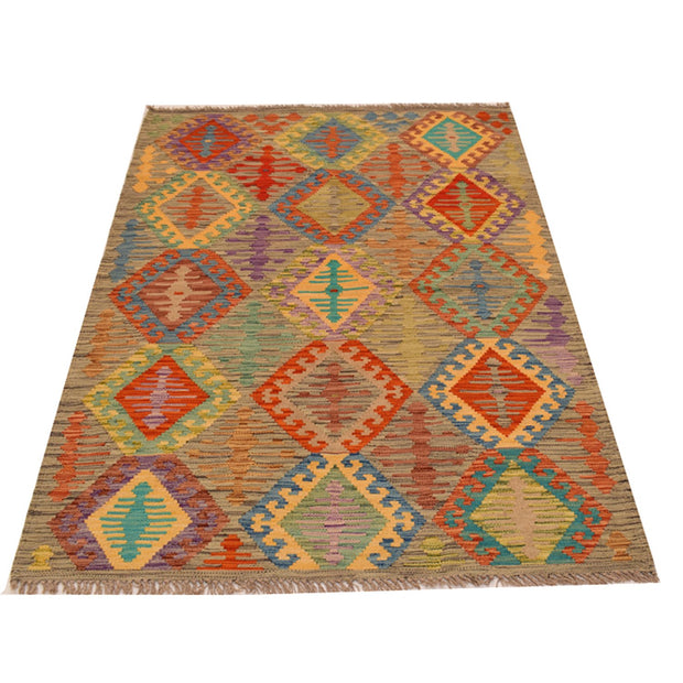 Vegetable Kilim 3' 8 x 5' 8 (ft) - No. AL41166 - ALRUG Rug Store