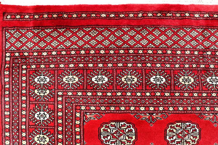 Red Bokhara 6' 6 x 7' 1 - No. 60800 - ALRUG Rug Store