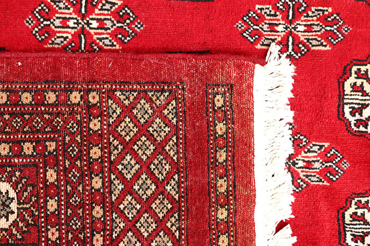 Red Bokhara 6' 6 x 7' 1 - No. 60800 - ALRUG Rug Store