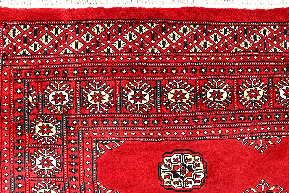 Red Bokhara 6' 7 x 7' 1 - No. 60802 - ALRUG Rug Store