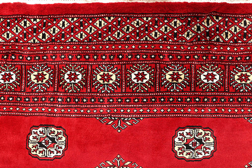 Red Bokhara 6' 7 x 7' 1 - No. 60802 - ALRUG Rug Store