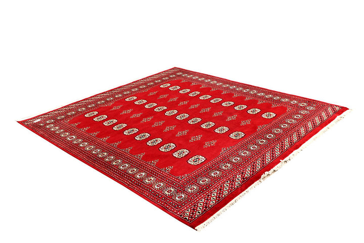 Red Bokhara 6' 7 x 7' 1 - No. 60802 - ALRUG Rug Store