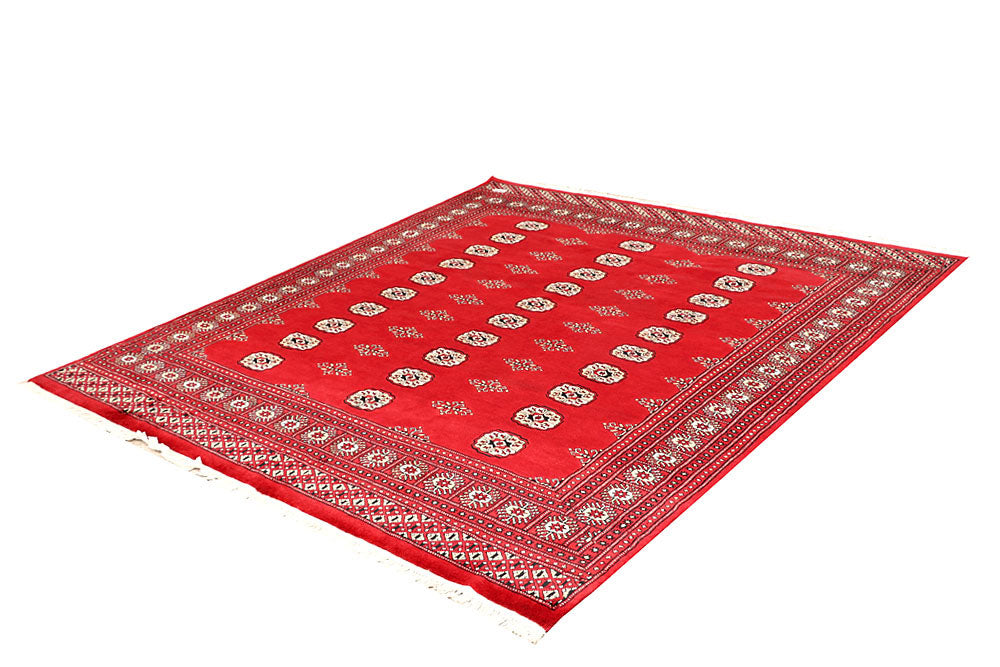 Red Bokhara 6' 7 x 7' 1 - No. 60802 - ALRUG Rug Store