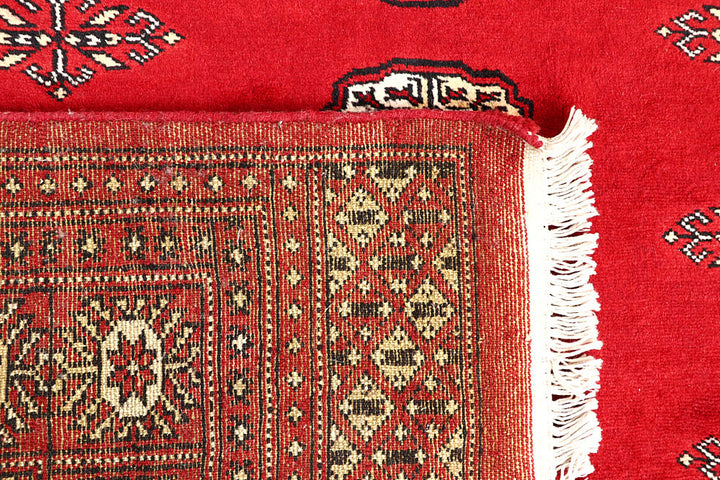 Red Bokhara 6' 7 x 7' 1 - No. 60802 - ALRUG Rug Store