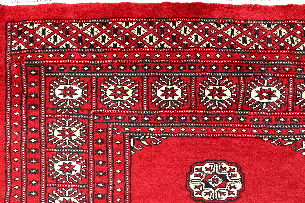Red Bokhara 6' 8 x 6' 9 - No. 60803 - ALRUG Rug Store