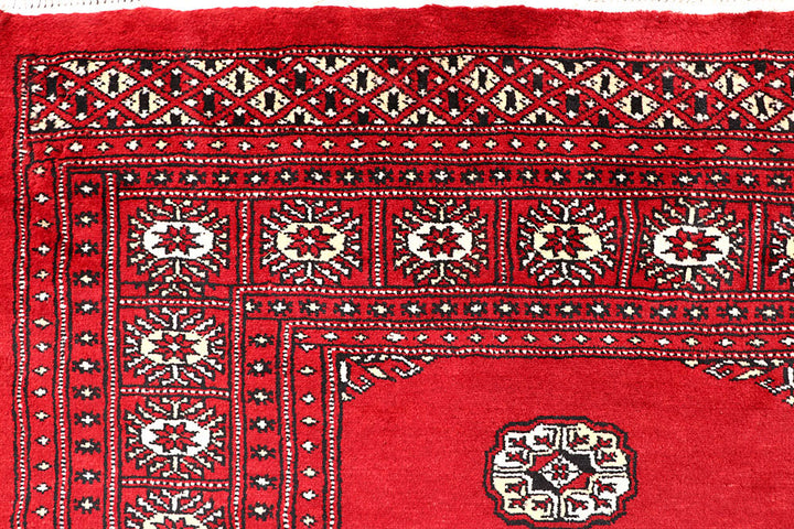 Red Bokhara 6' 8 x 6' 9 - No. 60803 - ALRUG Rug Store