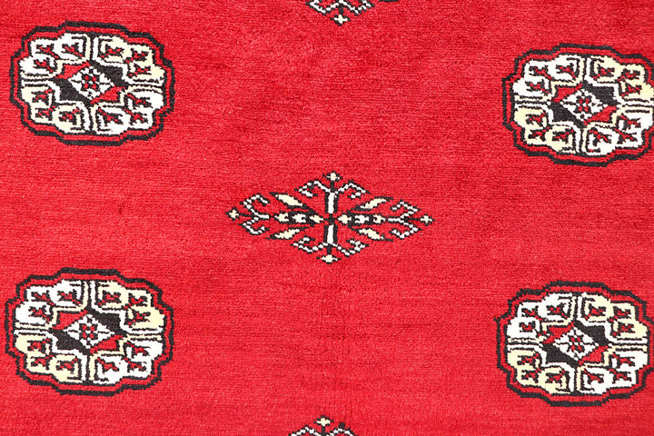 Red Bokhara 6' 8 x 6' 9 - No. 60803 - ALRUG Rug Store