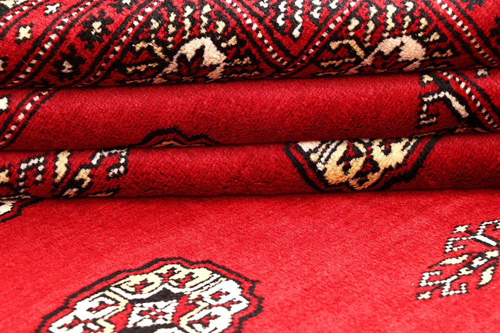 Red Bokhara 6' 8 x 6' 9 - No. 60803 - ALRUG Rug Store