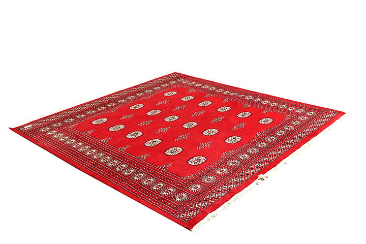 Red Bokhara 6' 8 x 6' 9 - No. 60803 - ALRUG Rug Store