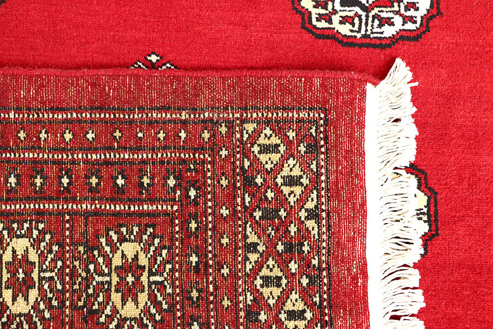 Red Bokhara 6' 8 x 6' 9 - No. 60803 - ALRUG Rug Store