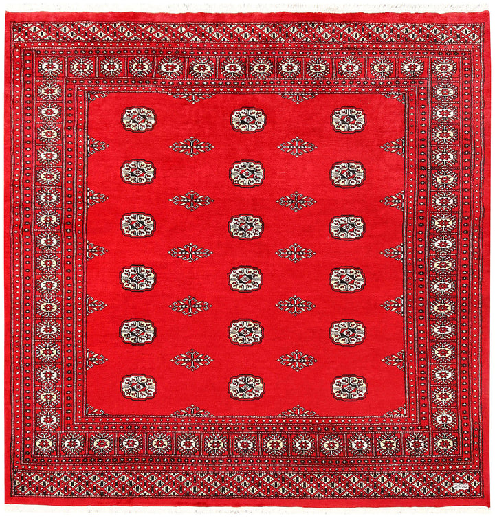 Red Bokhara 6' 8 x 6' 9 - No. 60803 - ALRUG Rug Store