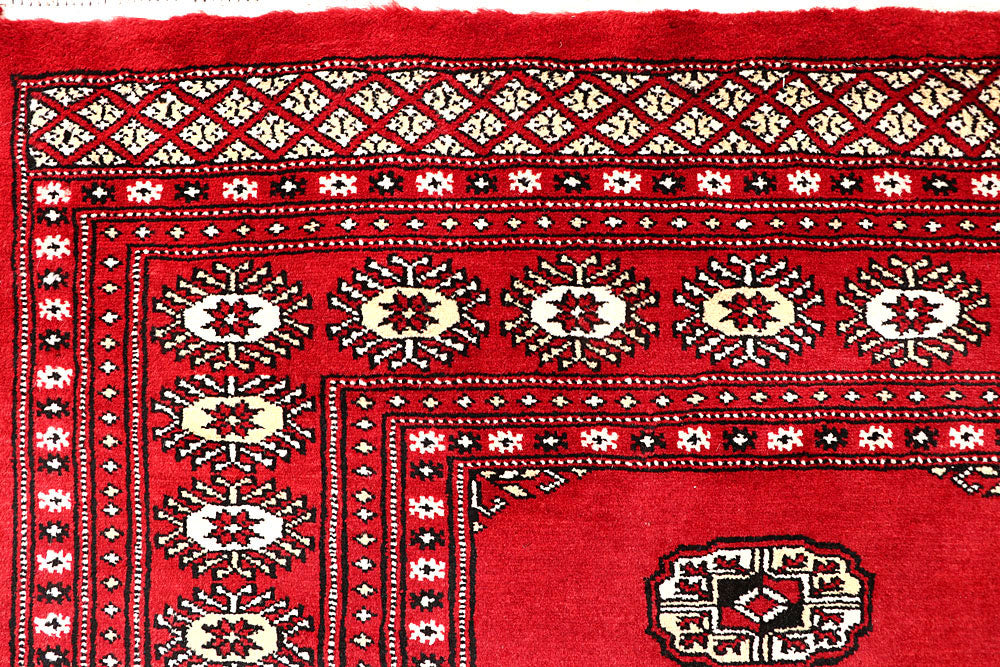Red Bokhara 6' 7 x 6' 10 - No. 60804 - ALRUG Rug Store