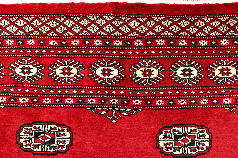 Red Bokhara 6' 7 x 6' 10 - No. 60804 - ALRUG Rug Store
