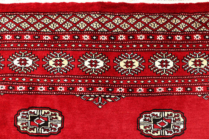 Red Bokhara 6' 7 x 6' 10 - No. 60804 - ALRUG Rug Store