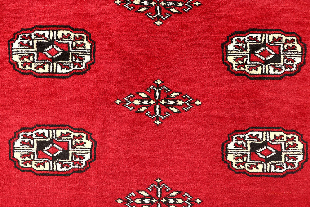 Red Bokhara 6' 7 x 6' 10 - No. 60804 - ALRUG Rug Store
