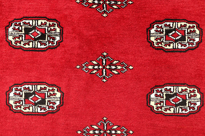 Red Bokhara 6' 7 x 6' 10 - No. 60804 - ALRUG Rug Store