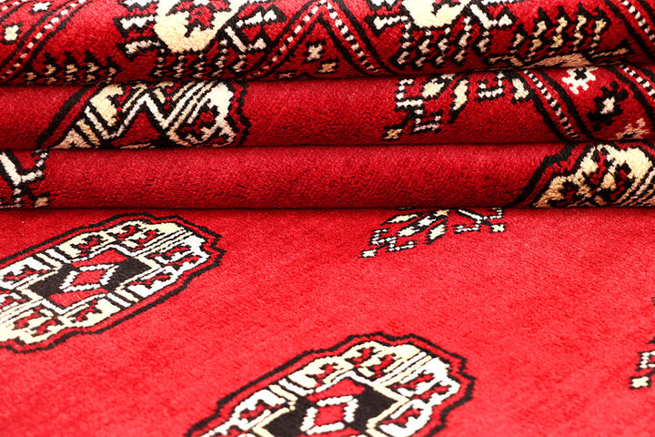 Red Bokhara 6' 7 x 6' 10 - No. 60804 - ALRUG Rug Store